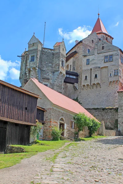 Castillo Pernstejn Región Moravia Del Sur República Checa — Foto de Stock