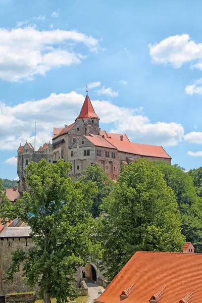 Zamek Pernštejn Południowomorawski Czechy — Zdjęcie stockowe