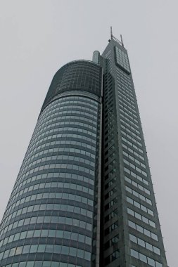 View of Vienna Millenium Tower close up. Austria.