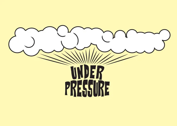 Under pressure comic — Stock Vector
