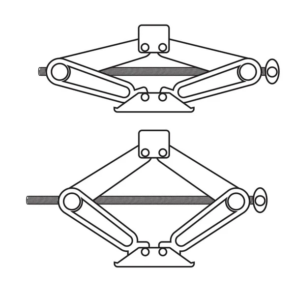 Auto jack posities — Stockvector