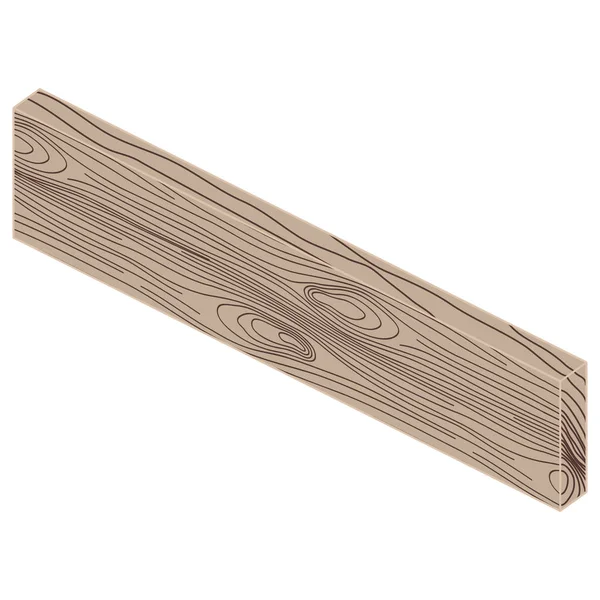 Tableros de madera isométrica — Vector de stock