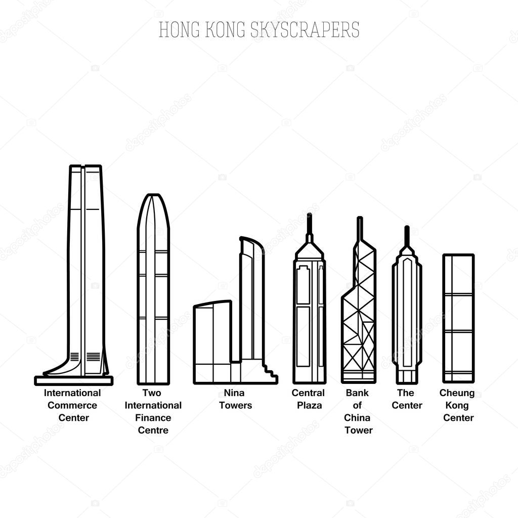 Hong Kong skyscrapers 