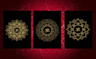 Altın dövme mandala