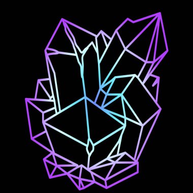 Neon mineraller kroki