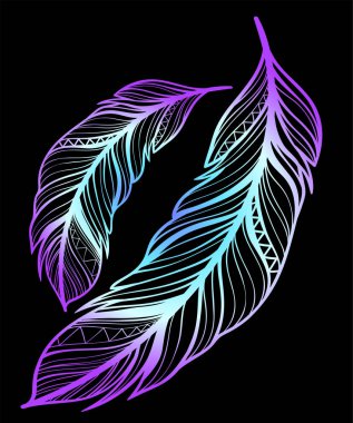 Neon tüy tüy dövme