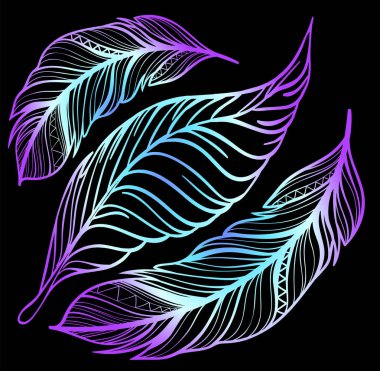 Üç parlak sanat kalem - bir dövme için popüler bir fikir