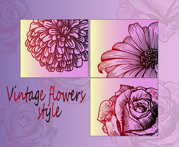 Vintage floralen Hintergrund — Stockvektor
