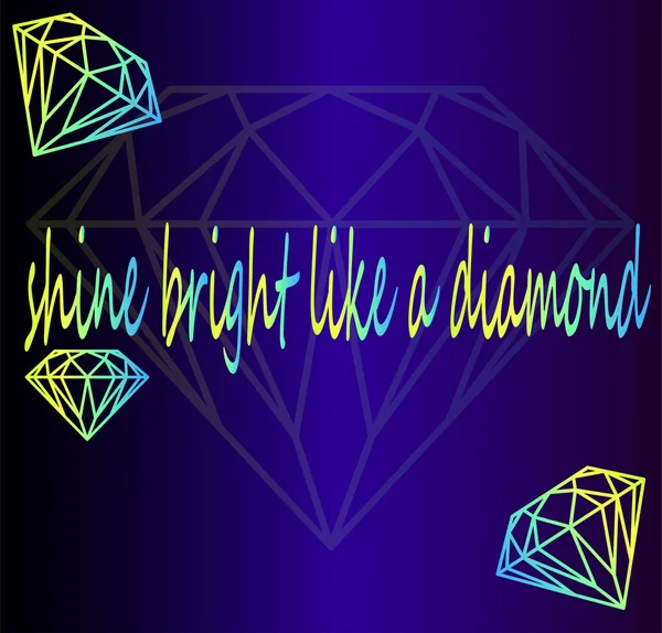Φωτεινό διαμάντια, ορισμός — Διανυσματικό Αρχείο