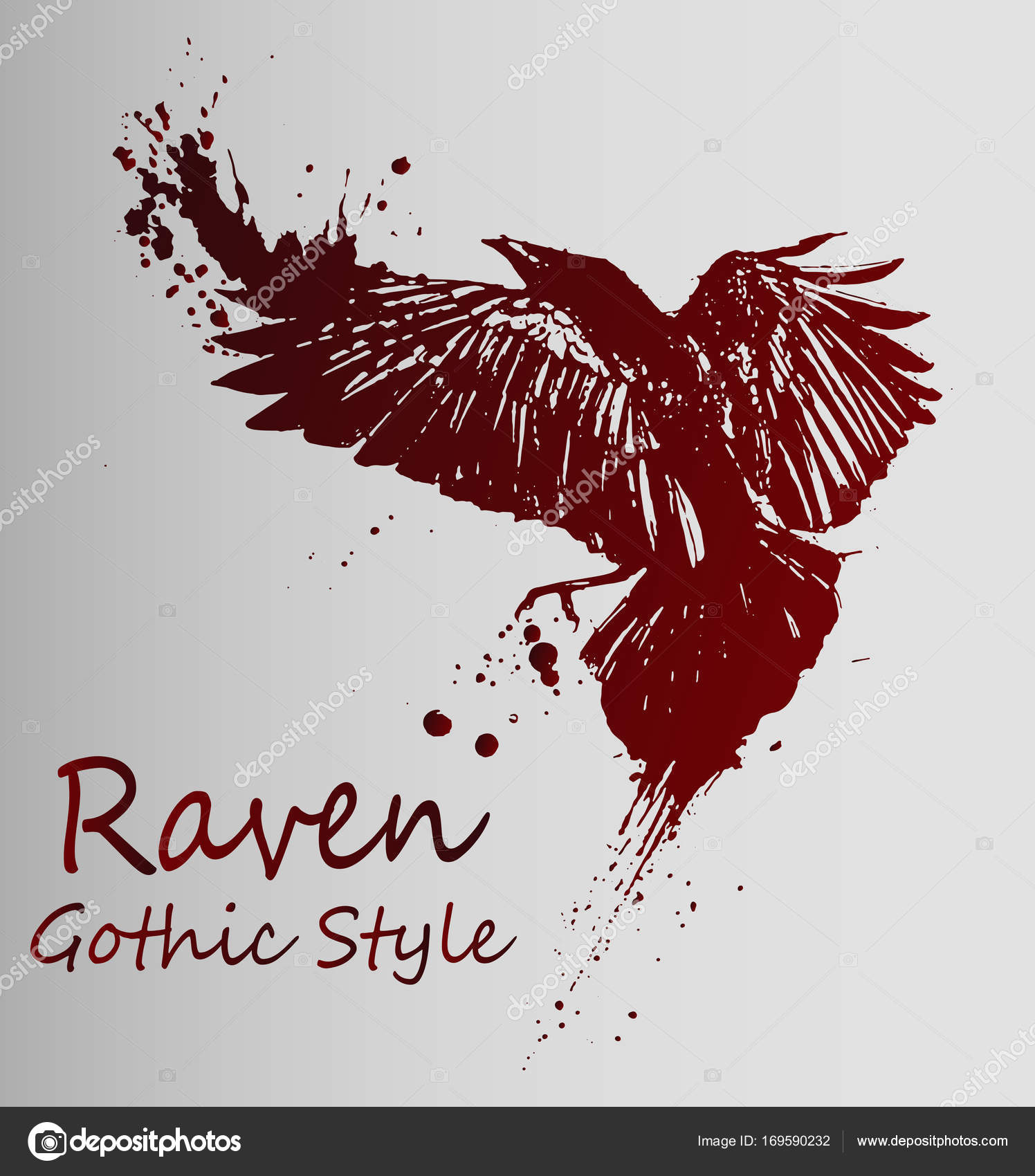 Crows tattoo Vector Art Stock Images | Depositphotos