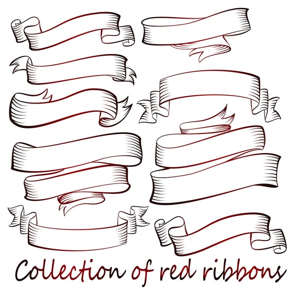 Ribbons vintage style — Stock Vector