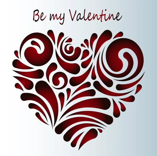 Piękne romantyczne karty na Walentynki - święto miłości — Wektor stockowy