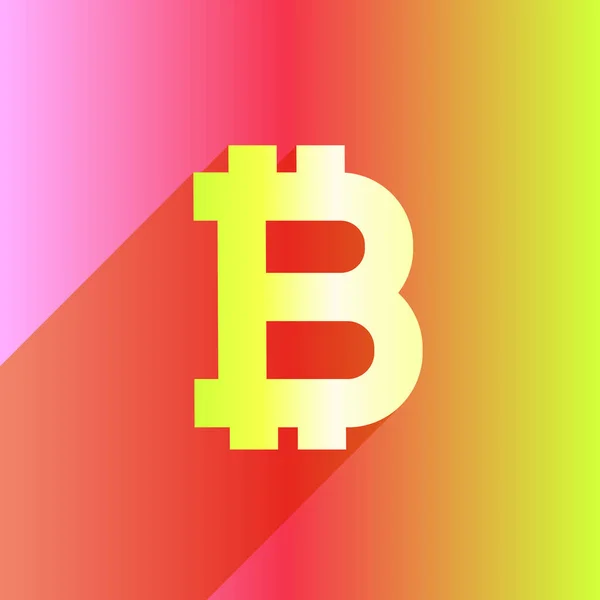 Bitcoin Uma Nova Geração Dinheiro Ideia Cartaz Negócios Ícone Bitcoin — Vetor de Stock