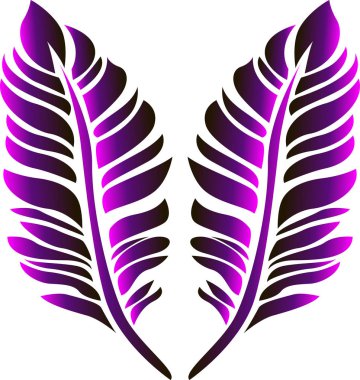 Güzel iki degrade kalem - yakın çekim. Vektör simgeler için fikir