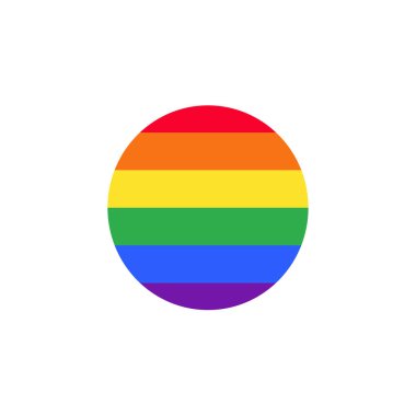 Gökkuşağı dairesi çizim vektörü izole edildi. Lgbt Dünya Gurur Günü. gurur günü