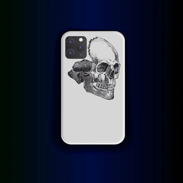 Attrappe Smartphone Smartphone Vektorvorlage Stilvolles Design Des Smartphone Cover Prints — Stockvektor