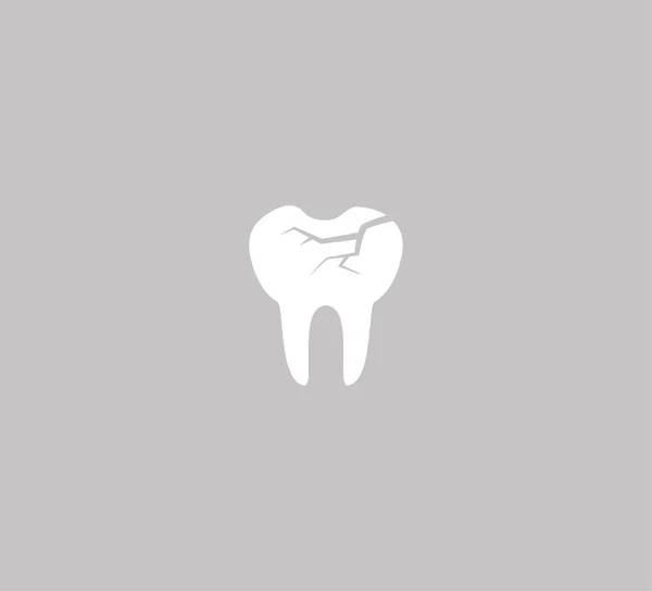 Traitement Des Dents Malades Hygiène Soins Buccodentaires Logo Vectoriel Mauvaise — Image vectorielle