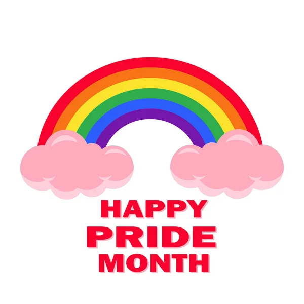 Peri masalı Gökkuşağı Vektör İllüstrasyonu. Lgbt Dünya Gurur Günü. Toplumdaki cinsel azınlıkların eşitliği hayatın sosyolojik bir yönüdür..