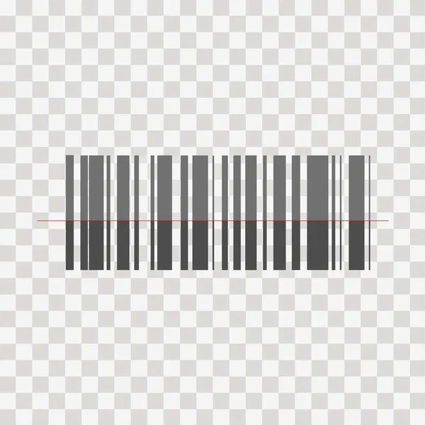 Barcode Vector Icon Transparent Background — 图库矢量图片