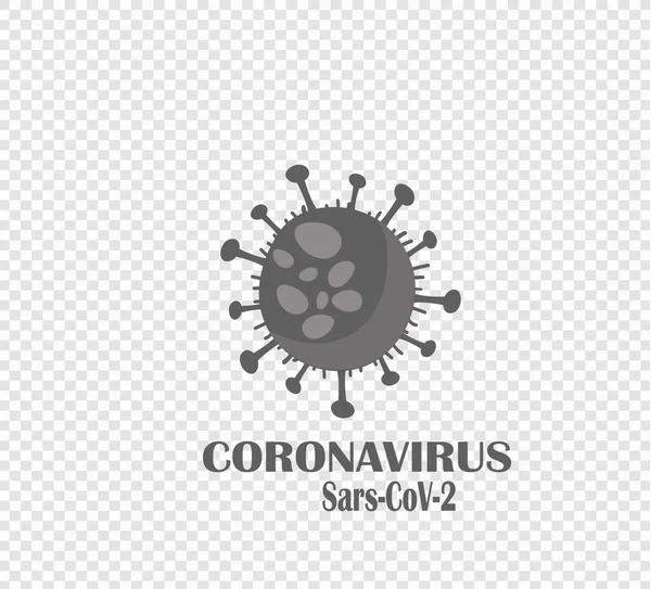 Coronavirus Covid Ikonen Vektor Illustration Platt Världspandemin 2020 Wuhans Syndrom — Stock vektor