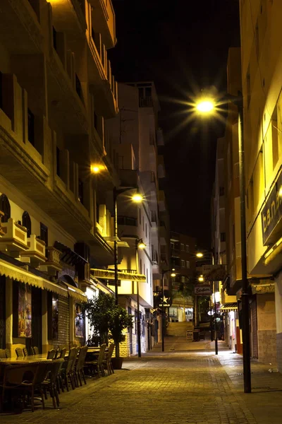 Gece şehir Los Cristianos