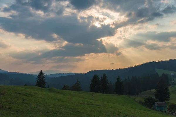 Horská krajina. Karpaty. — Stock fotografie