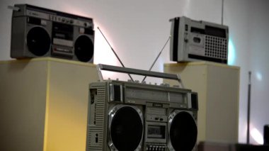 Eski kaset. Boomboxes