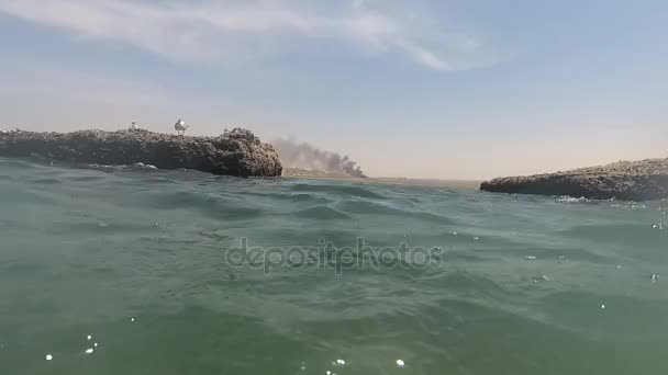 Feu dans le désert. Égypte .