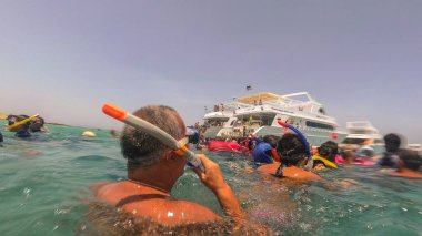 Mısır. Marsa Alam - 17 Temmuz. 2017. şnorkel gezi. Tur