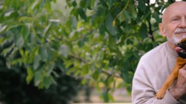 Dedesi ile bir köpek doğurmak Griffon