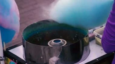 Pamuk şeker. Pişirme tatlı Pamuk yün