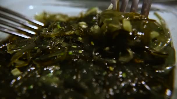 Insalata da alga marina. Insalata Chuck — Video Stock