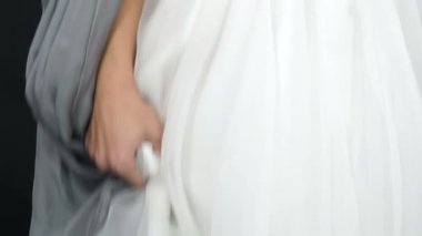 Makyaj. Görüntü bir cadı bir gelin elbise