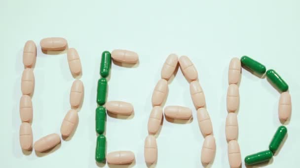 Des pilules. Différents comprimés gros plan 