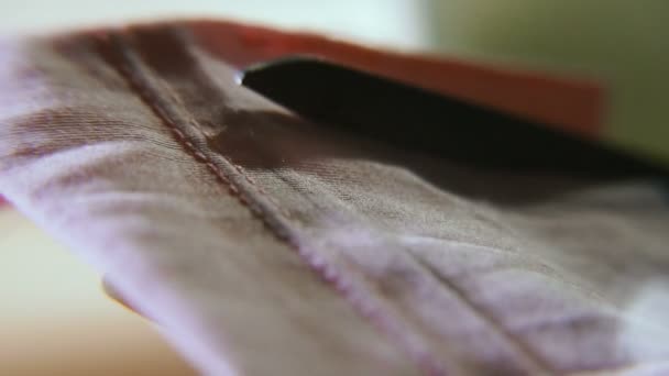 缝纫机和缝纫工具 — 图库视频影像