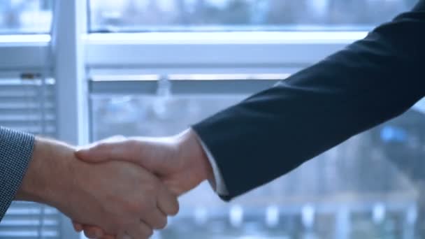 Business Deal Menschen Schütteln Hände — Stockvideo