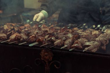 Barbekü. Sokak yemekleri