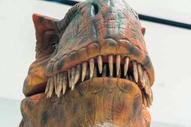 Dinozor. Bir kurt gibi aç dinozor başkanı