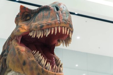 Dinozor. Bir kurt gibi aç dinozor başkanı