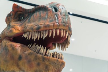 Dinozor. Bir kurt gibi aç dinozor başkanı