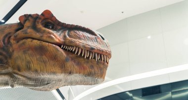 Dinozor. Bir kurt gibi aç dinozor başkanı