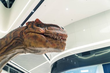 Dinozor. Bir kurt gibi aç dinozor başkanı