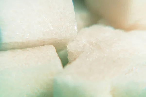 Raffinierter Zucker. Zucker in Form von Würfeln — Stockfoto
