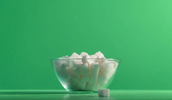 Refined sugar. Sugar in the form of cubes — Stock Photo, Image
