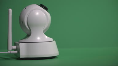 Güvenlik kamerası. Güvenlik kamera kamera farklı yönlere döner.