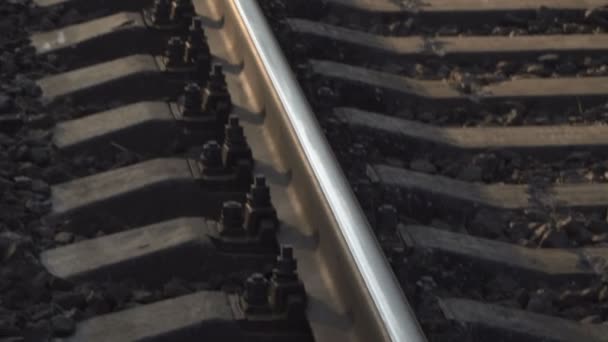 Ferrocarril Ferrocarriles Para Trenes — Vídeo de stock