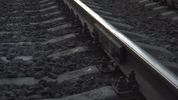 Ferroviária Carris Ferroviários Para Comboios — Vídeo de Stock