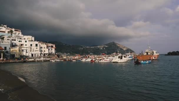 Ischia Adası Ischia Nın Köşelerinden Biri — Stok video