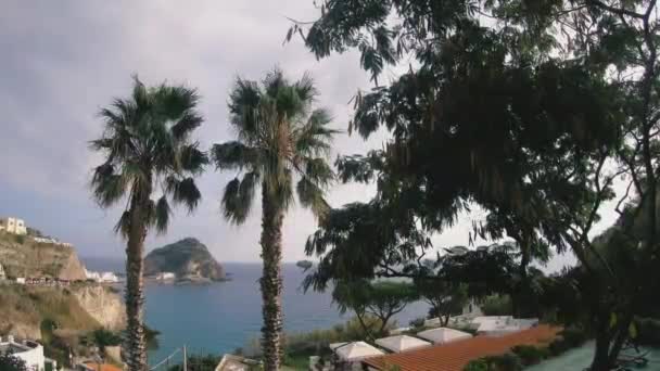 Ischia Hörnen Ischia — Stockvideo