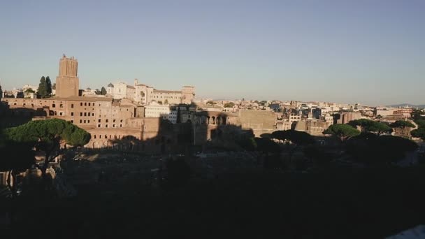 Coliseo Arquitectura Histórica Roma — Vídeos de Stock